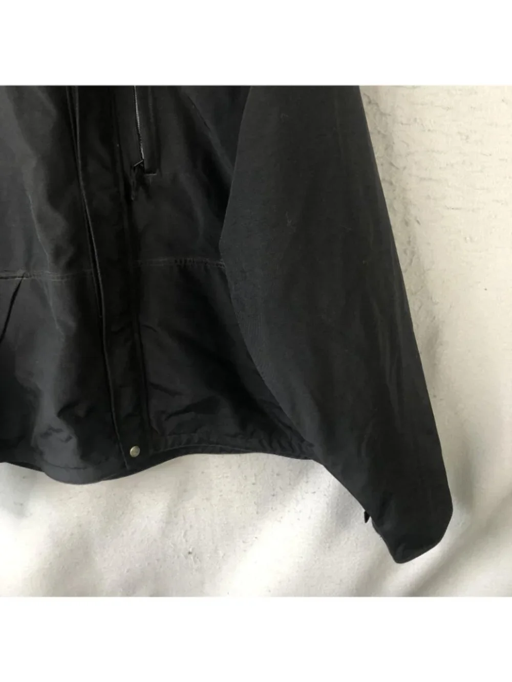 Carhartt Jacket Mens 2XL Black Nylon Waterproof Breathable Workwear J162 BLK